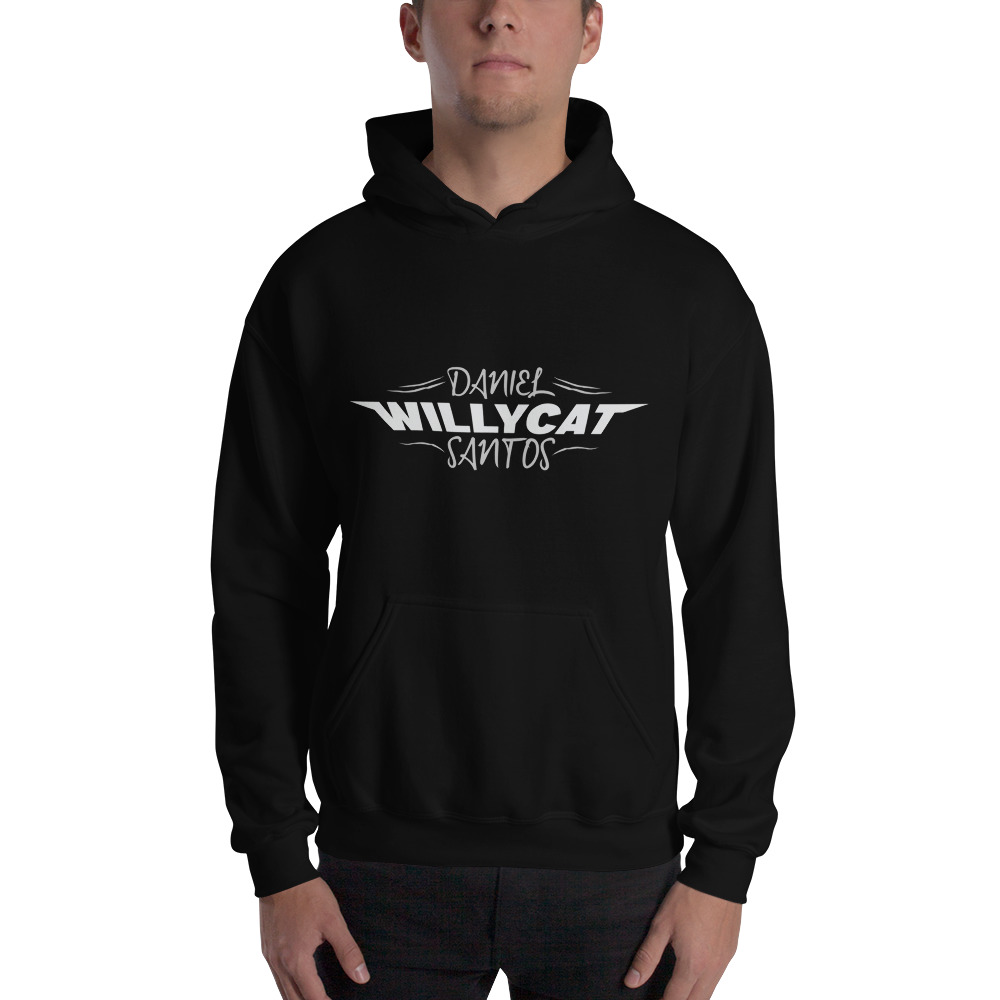 Daniel Santos Unisex Hoodie - WILLYCAT, White Logo