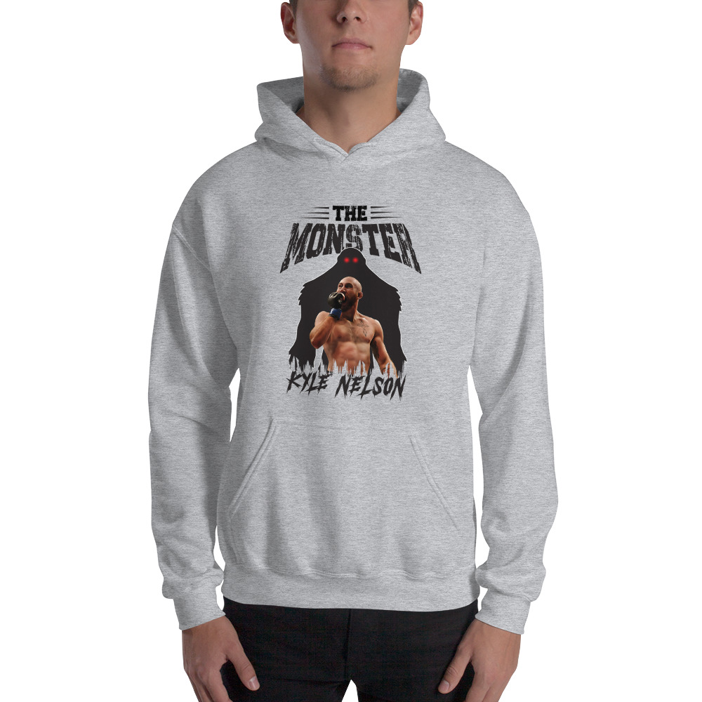 "The Monster" Kyle Nelson ’s Hoodie, Black Logo on MILLIONS "The Monster" Kyle Nelson ’s Hoodie, Black Logo