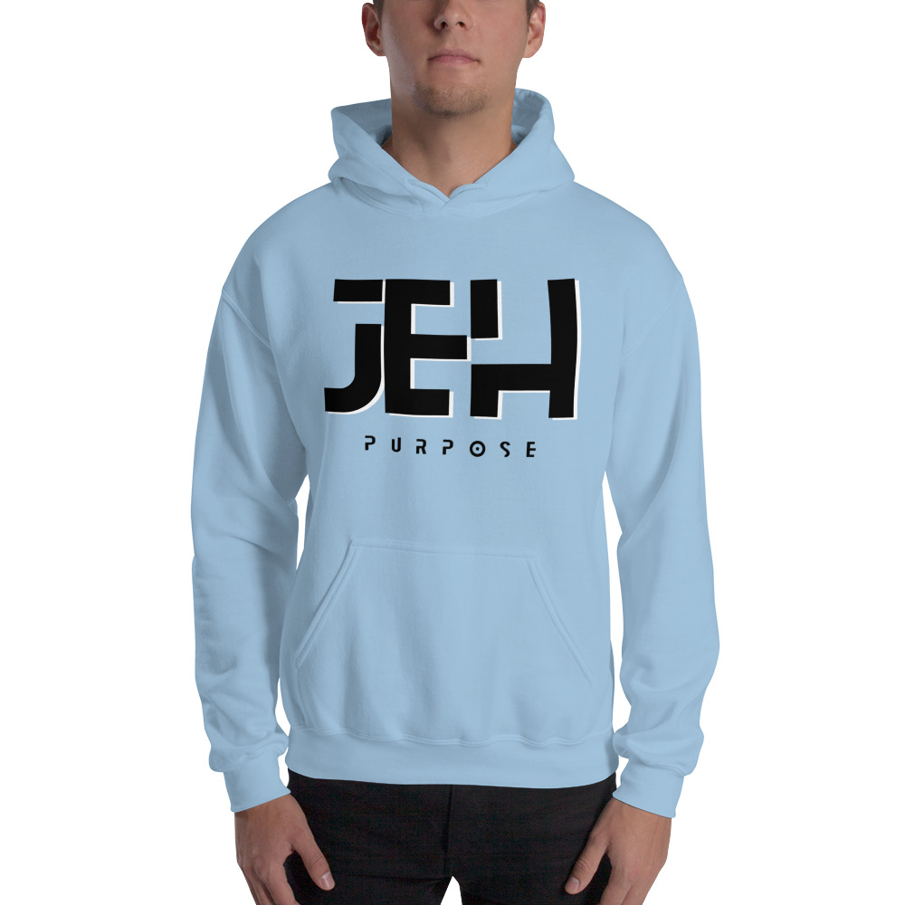 JEH - Purpose by by James Helzer Unisex Hoodie, Black Logo