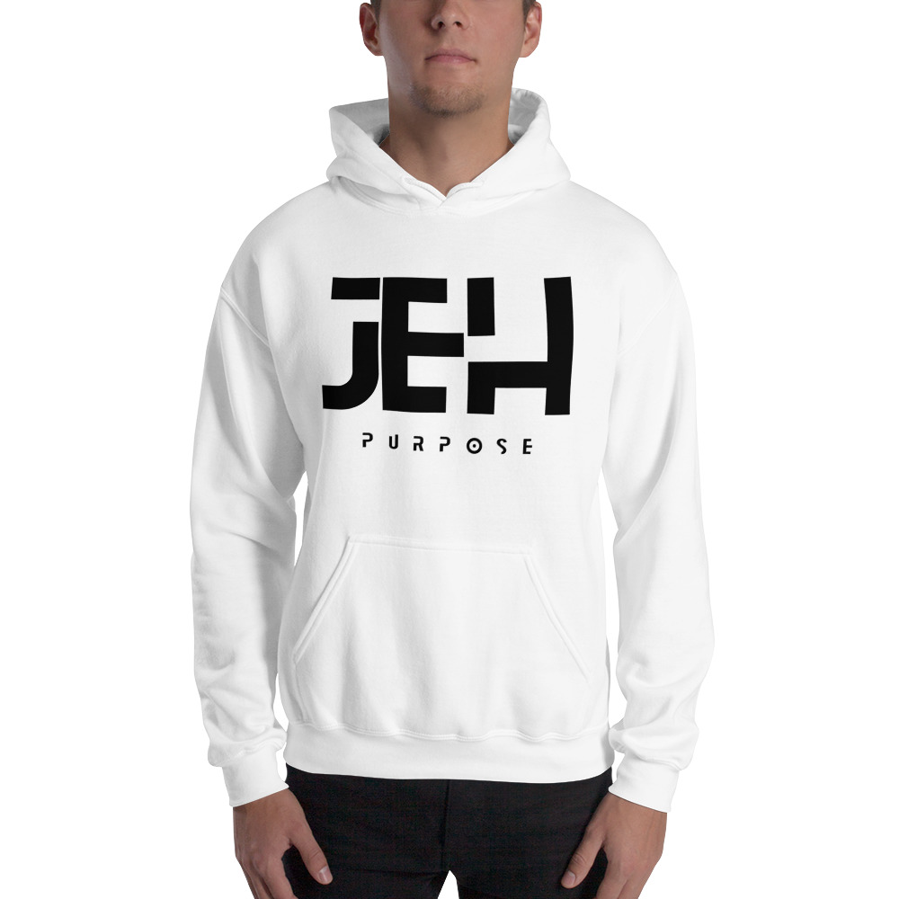 JEH - Purpose by by James Helzer Unisex Hoodie, Black Logo