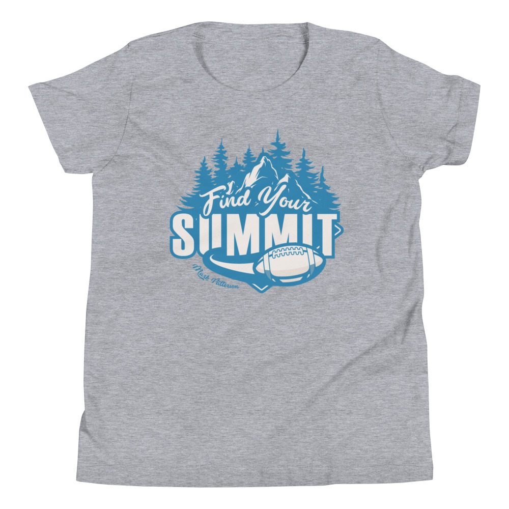 "Finding Your Summit" Youth Shirt, Dark Logo MILLIONS