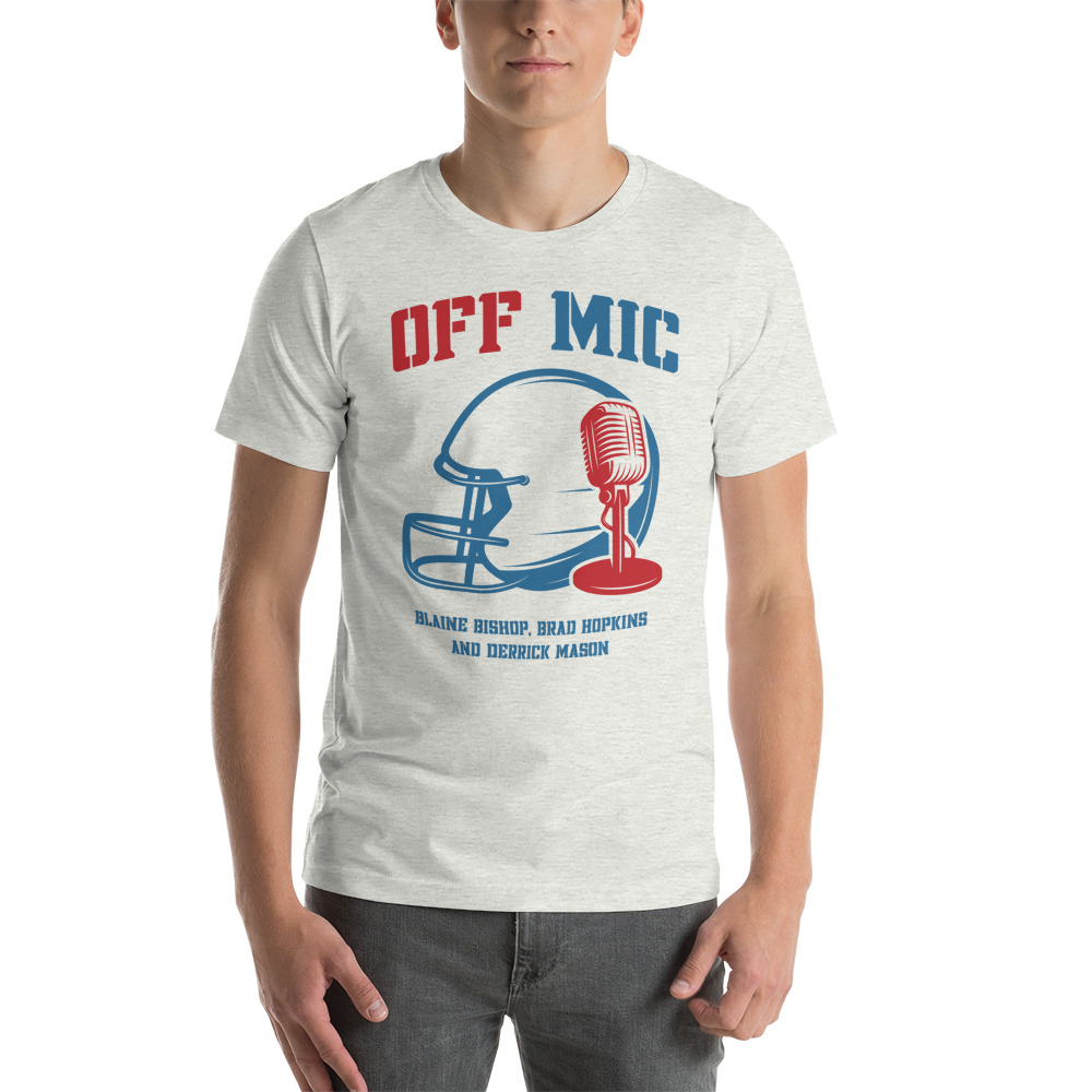 Off Mic by Blaine Bishop Unisex T-Shirt on MILLIONS Off Mic by Blaine Bishop Unisex T-Shirt