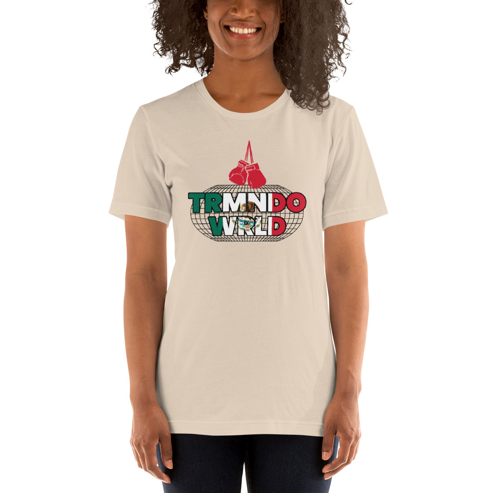 TRMNDO WRLD by Kendo Castaneda T-Shirt, Dark Logo on MILLIONS TRMNDO WRLD by Kendo Castaneda T-Shirt, Dark Logo
