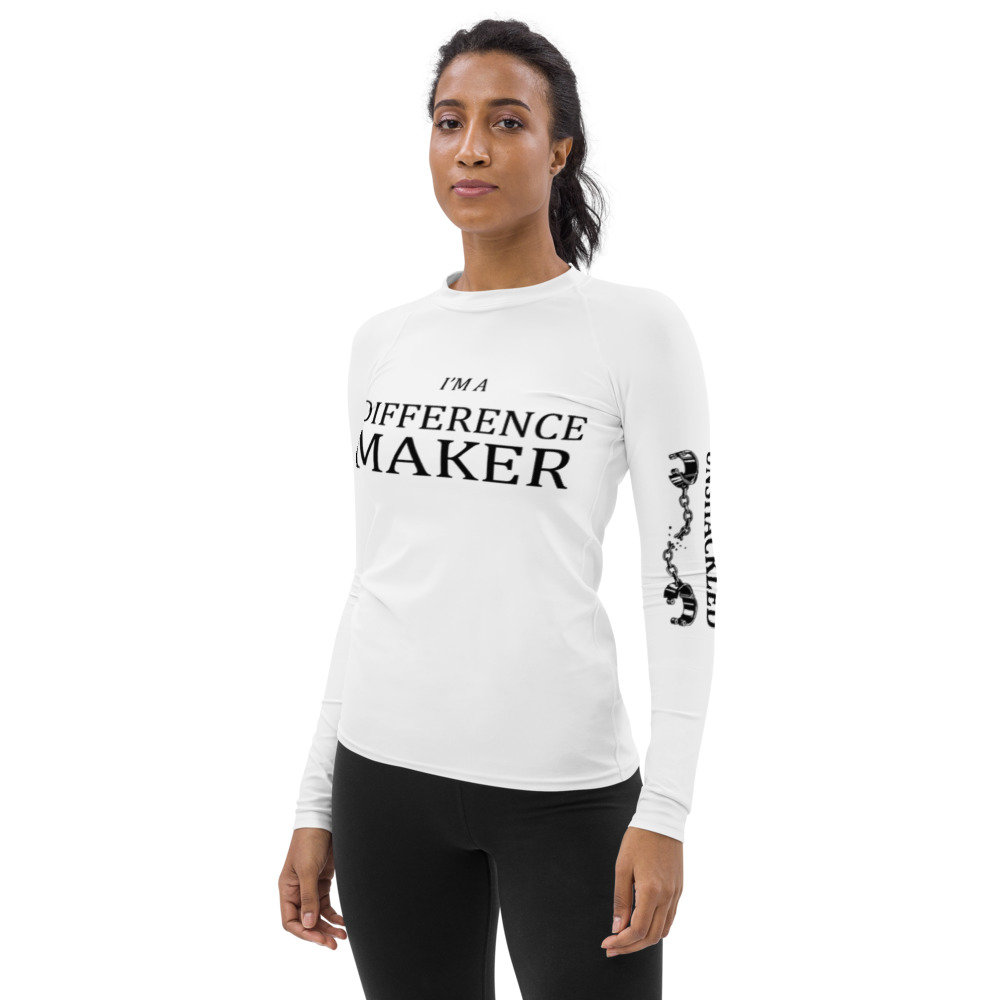 "I'm A Difference Maker" by Brad Cousino Compression Fit, Black Logo