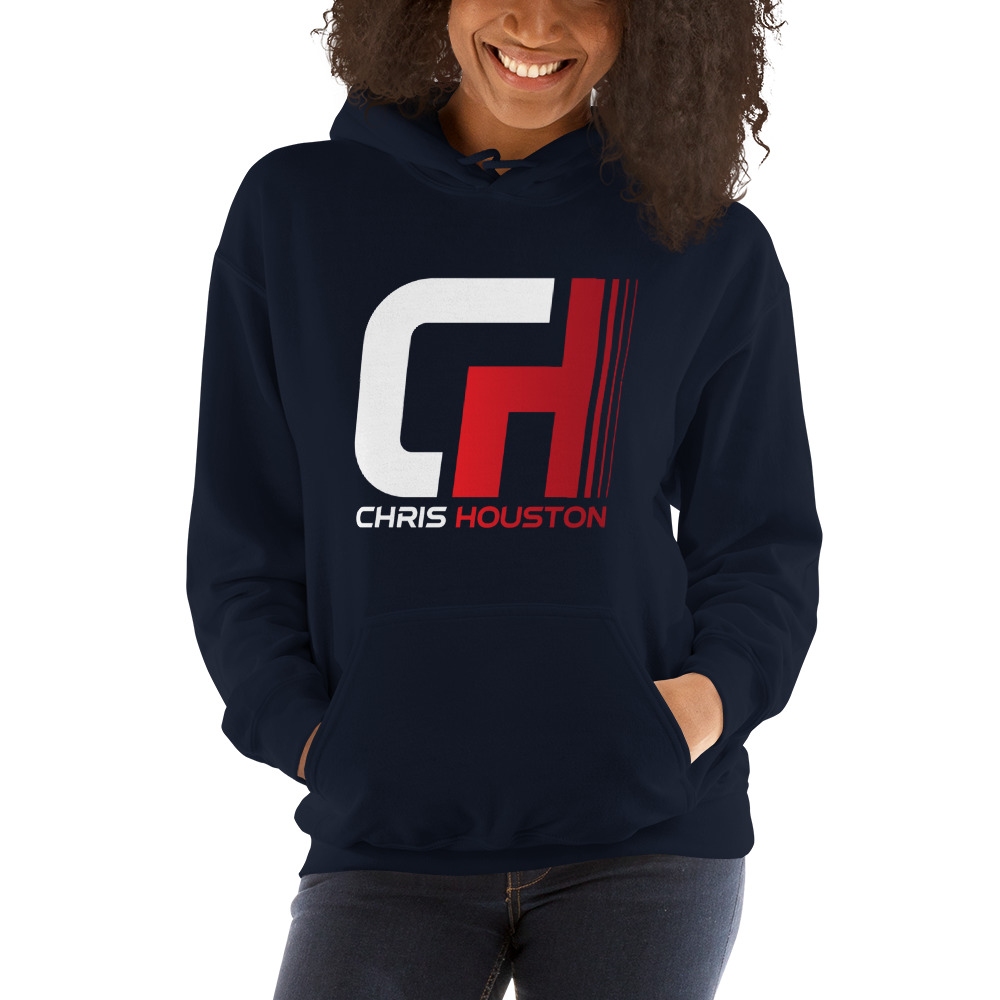 CH by Chris Houston  Unisex Hoodie, White Logo