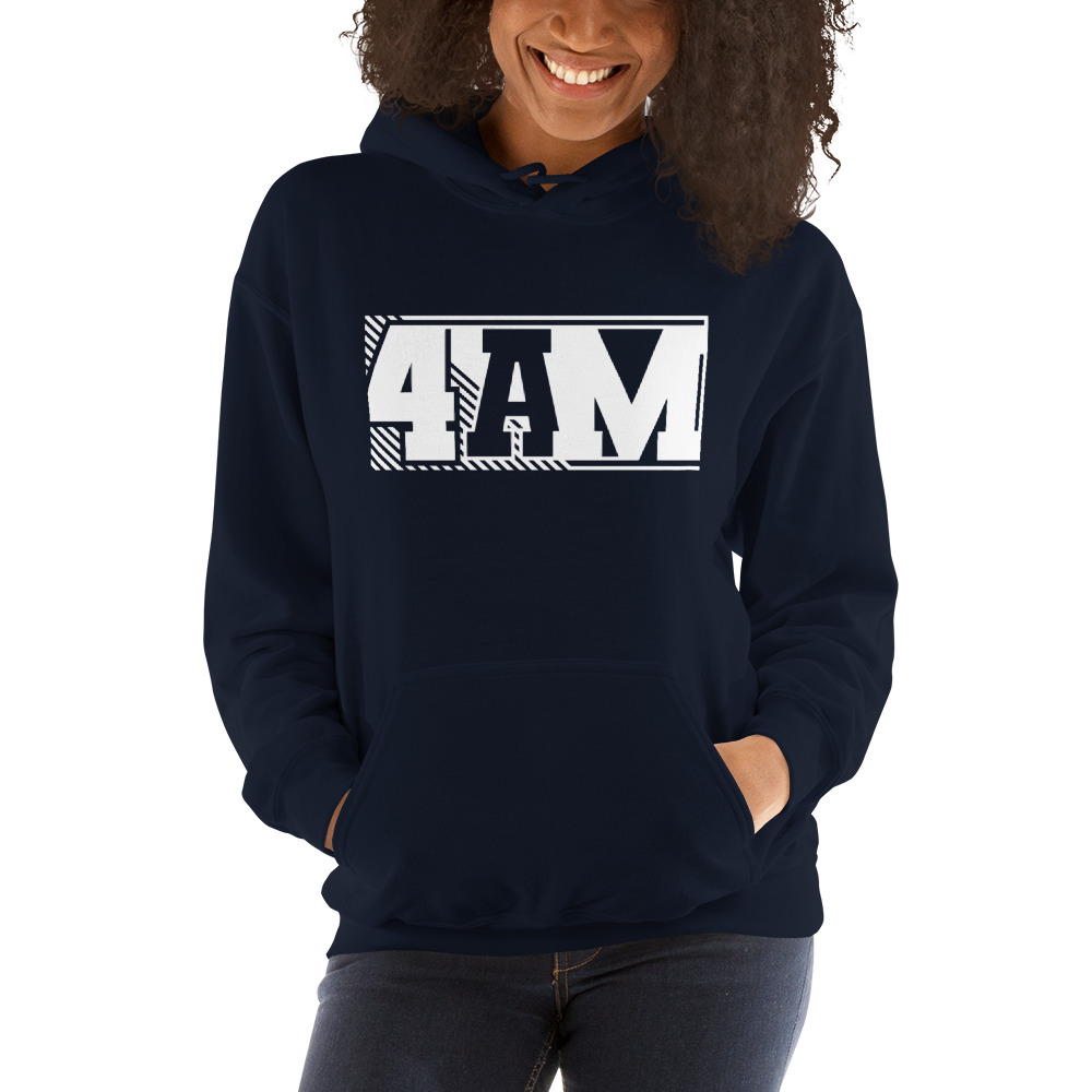 4AM Ashton Mincey Unisex Hoodie, Light Logo