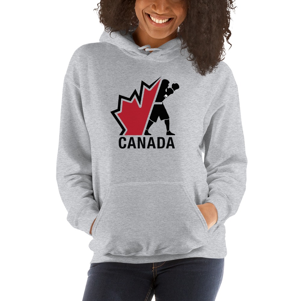 Boxing Canada Hoodie, Dark Logo