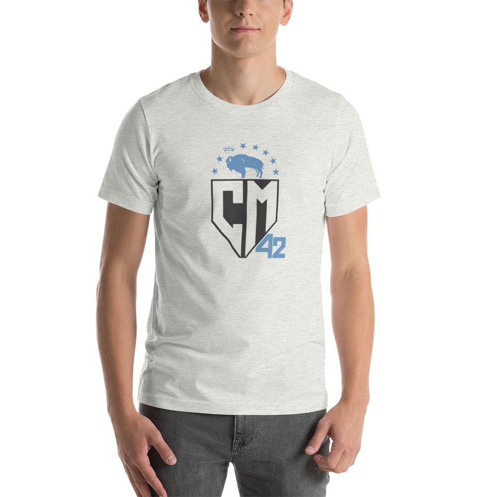 "CM 42" by Courtney Maud Shirt, Black Logo