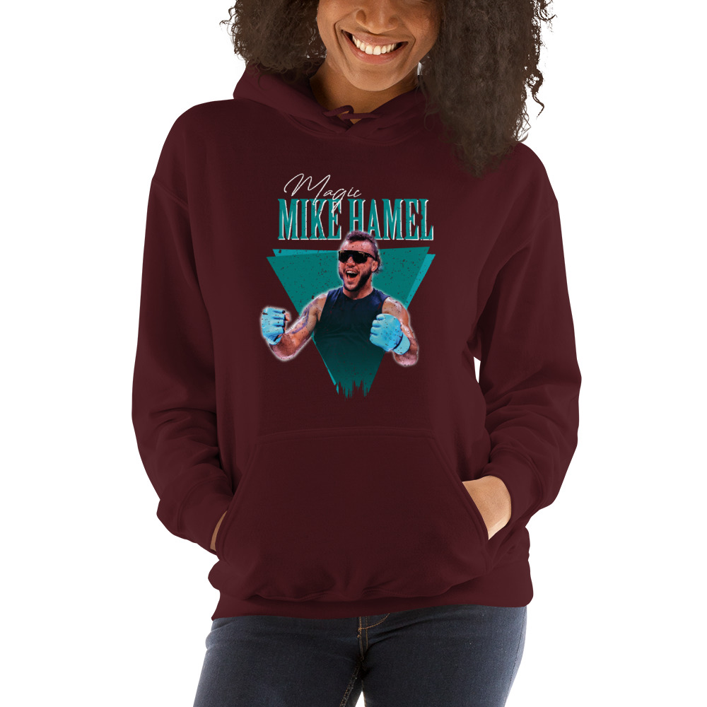 “Magic Mike” Retro by Mike Hamel- Hoodie, Light Logo