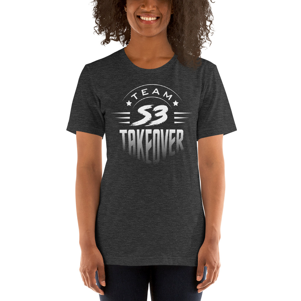 Team Takeover by Samuel Arnold Unisex T-Shirt, White Logo