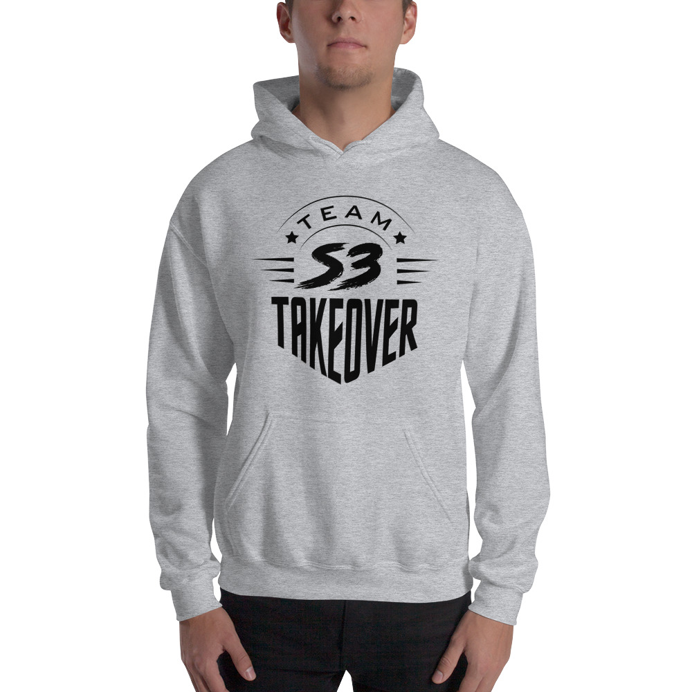 Team Takeover by Samuel Arnold Unisex Hoodie, Black Logo on MILLIONS Team Takeover by Samuel Arnold Unisex Hoodie, Black Logo