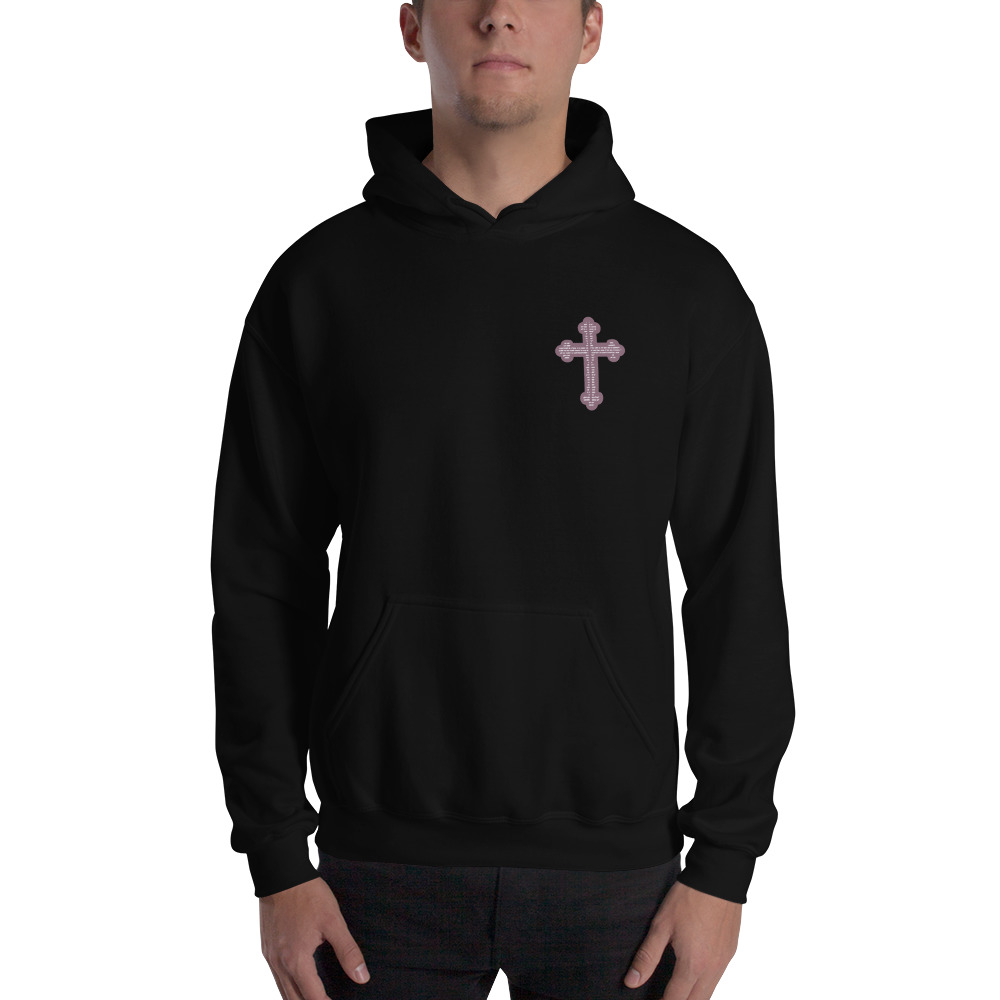ASYLUM by Mardrecus Moreland Hoodie, White Logo