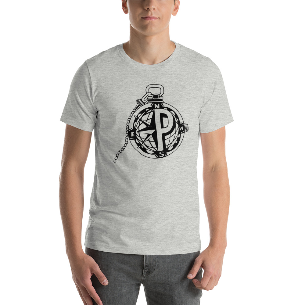 "Polestar Compass" by Ricky Jean Francois T-Shirt, Black Logo