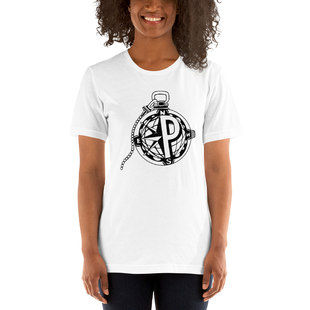 "Polestar Compass" by Ricky Jean Francois T-Shirt, Black Logo
