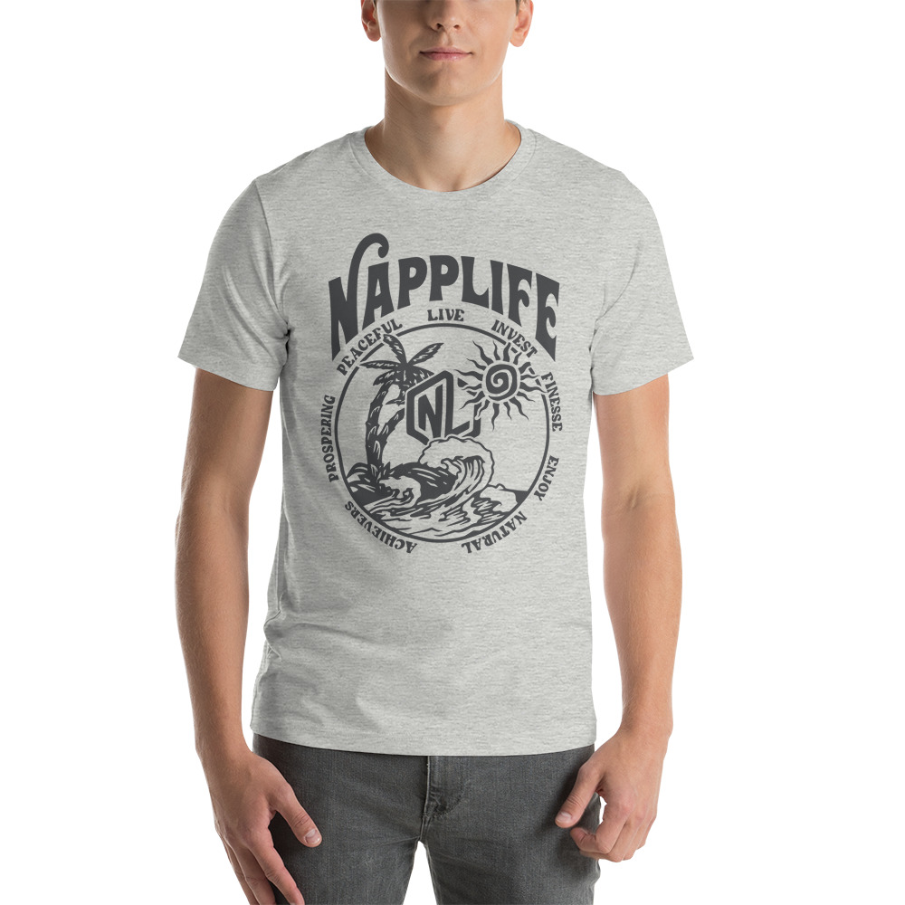 NAPPLIFE by Ja'Quez Davis T-Shirt, Black Logo on MILLIONS NAPPLIFE by Ja'Quez Davis T-Shirt, Black Logo