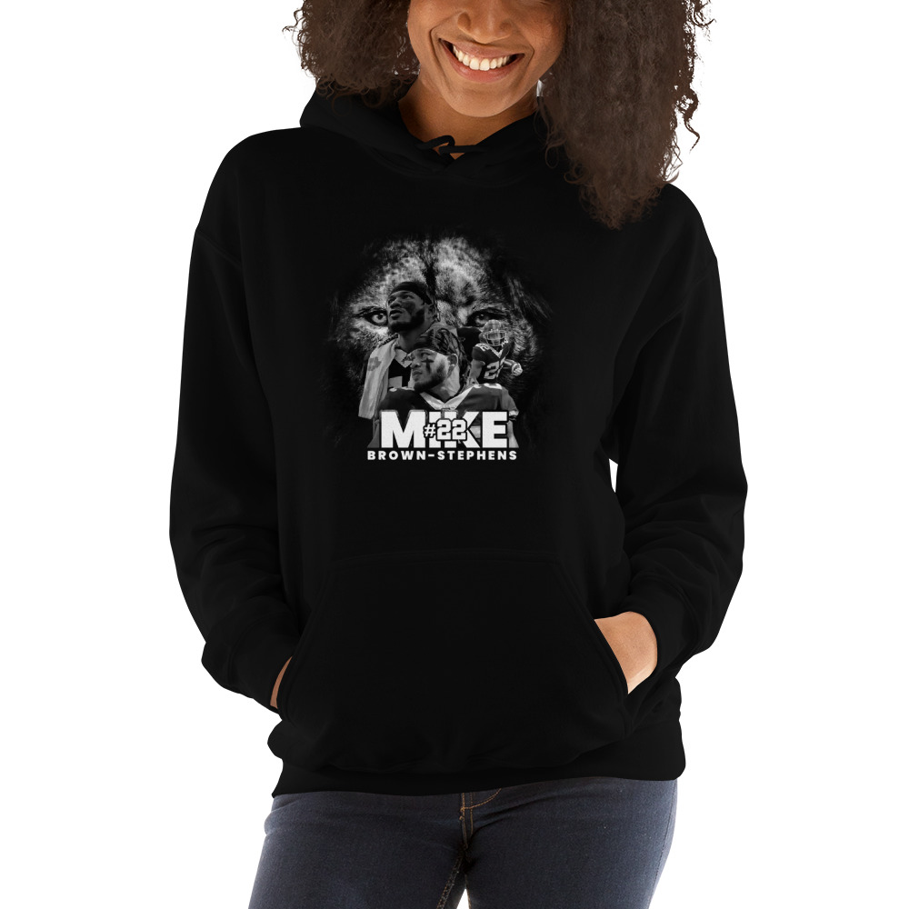 #22Michael Brown-Stephens Hoodie, White Logo