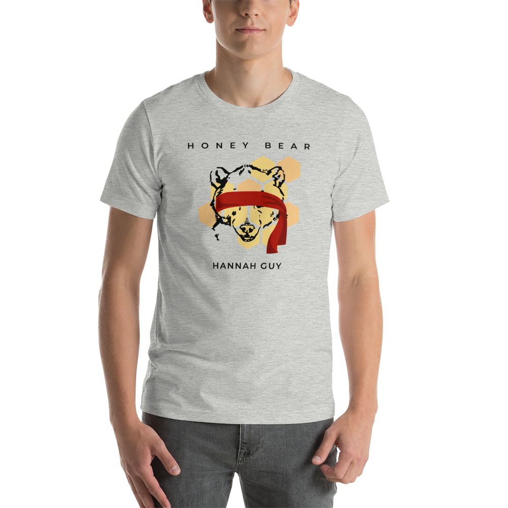 "Honey Bear" by Hannah Guy T-Shirt, Dark Logo