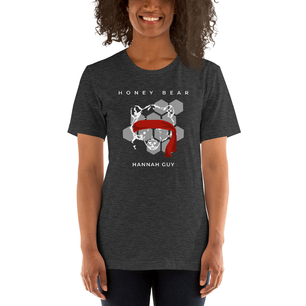 "Honey Bear" by Hannah Guy T-Shirt, Light Logo