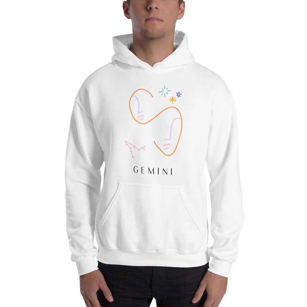 "Gemini" by Chandler Caldwell Hoodie, Black Logo