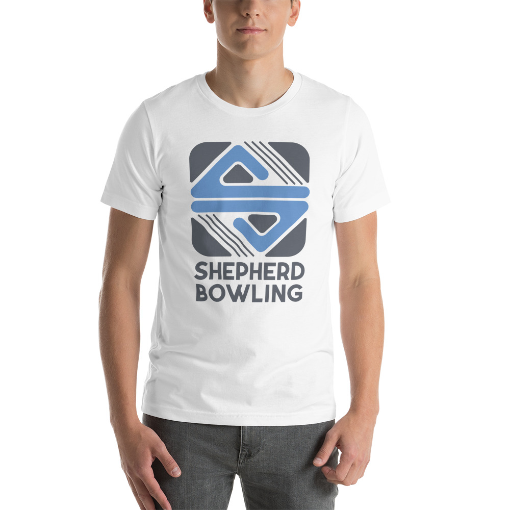 Shepherd Bowling T-Shirt. Dark Logo