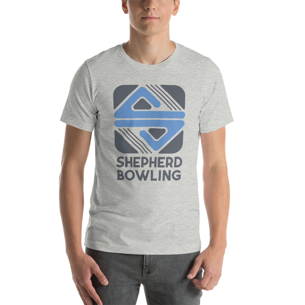 Shepherd Bowling T-Shirt. Dark Logo