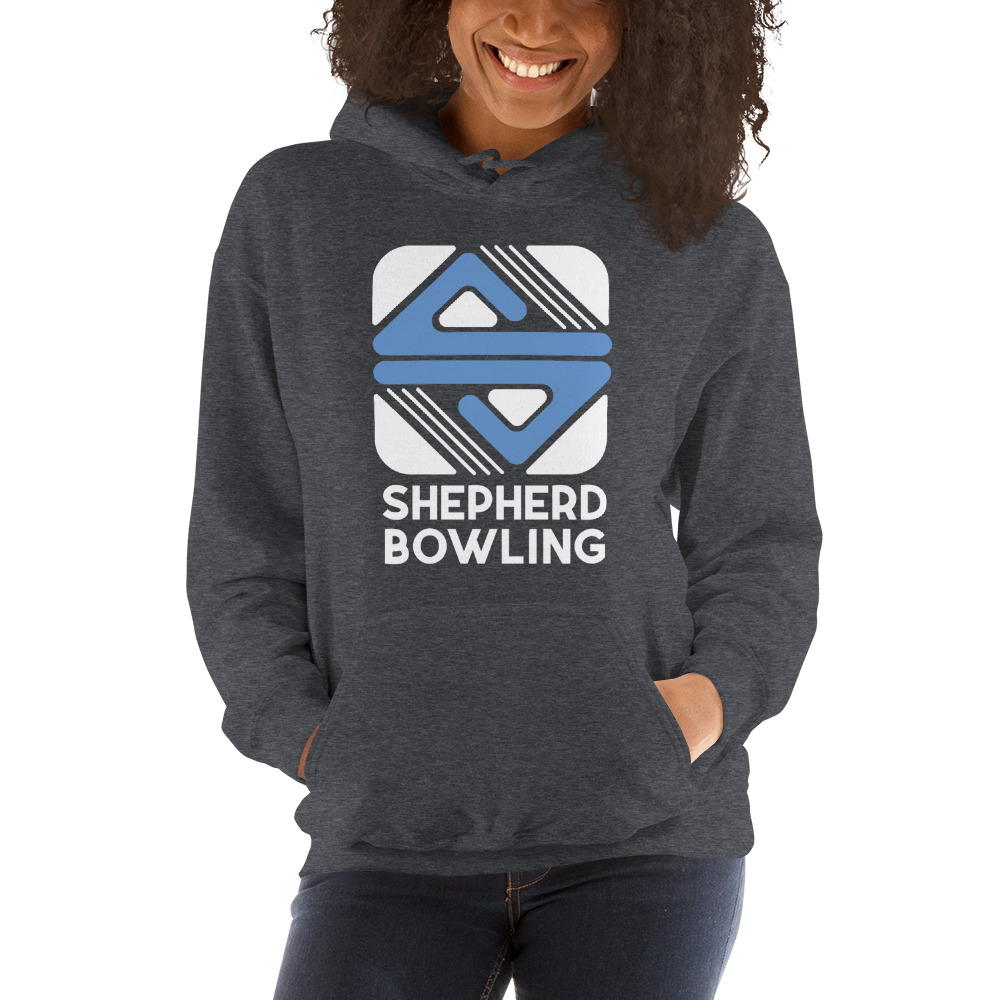 Shepherd Bowling Unisex Hoodie. Light Logo