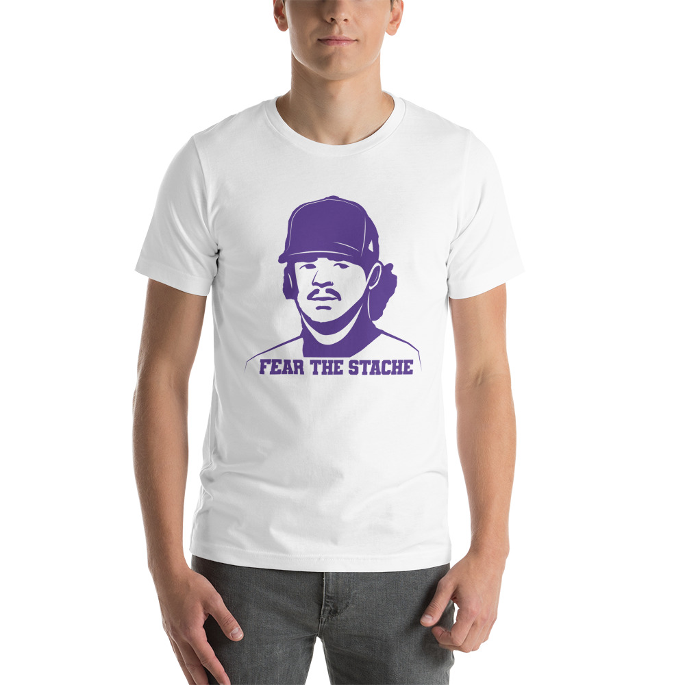 Fear The Stache by Calvin Kirchoff T-Shirt, Dark Logo