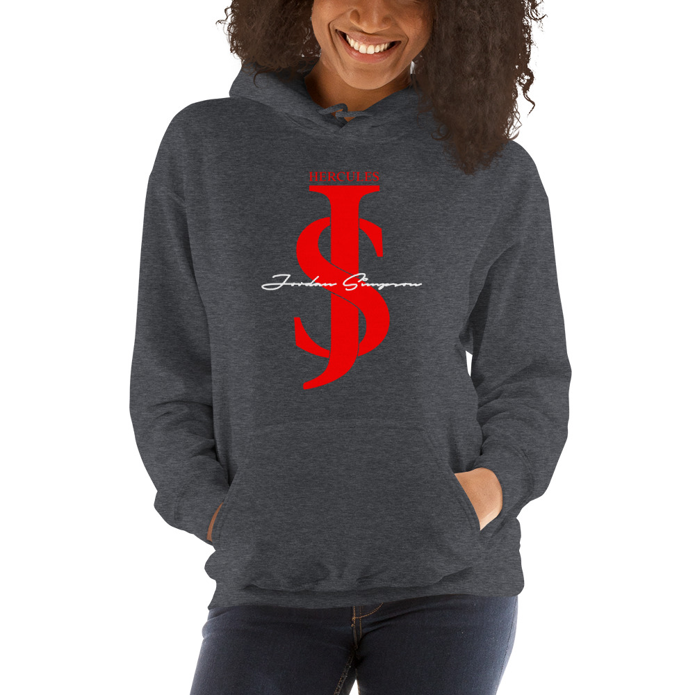 JS Hercules by Jordan Simpson Unisex Hoodie, Light Logo