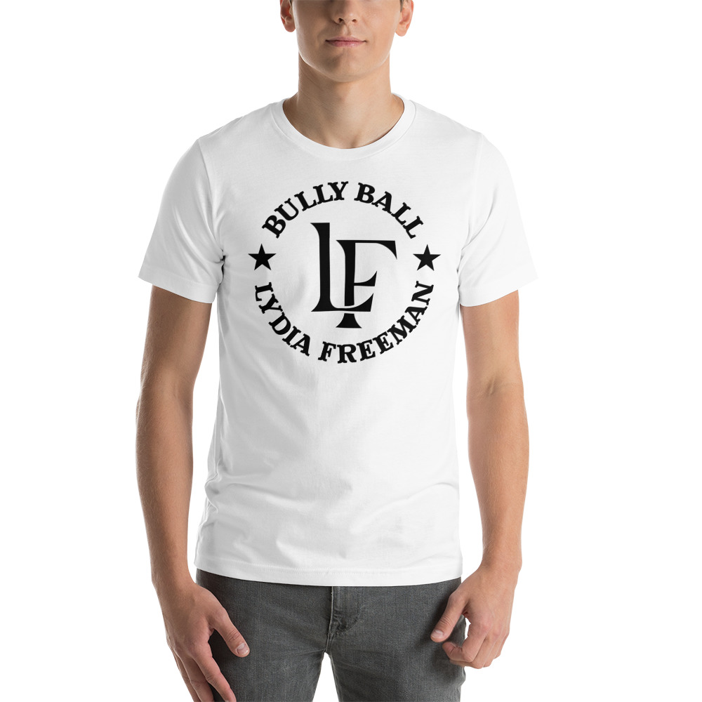  Bully Ball by Lydia Freeman Unisex T-Shirt, Black Logo