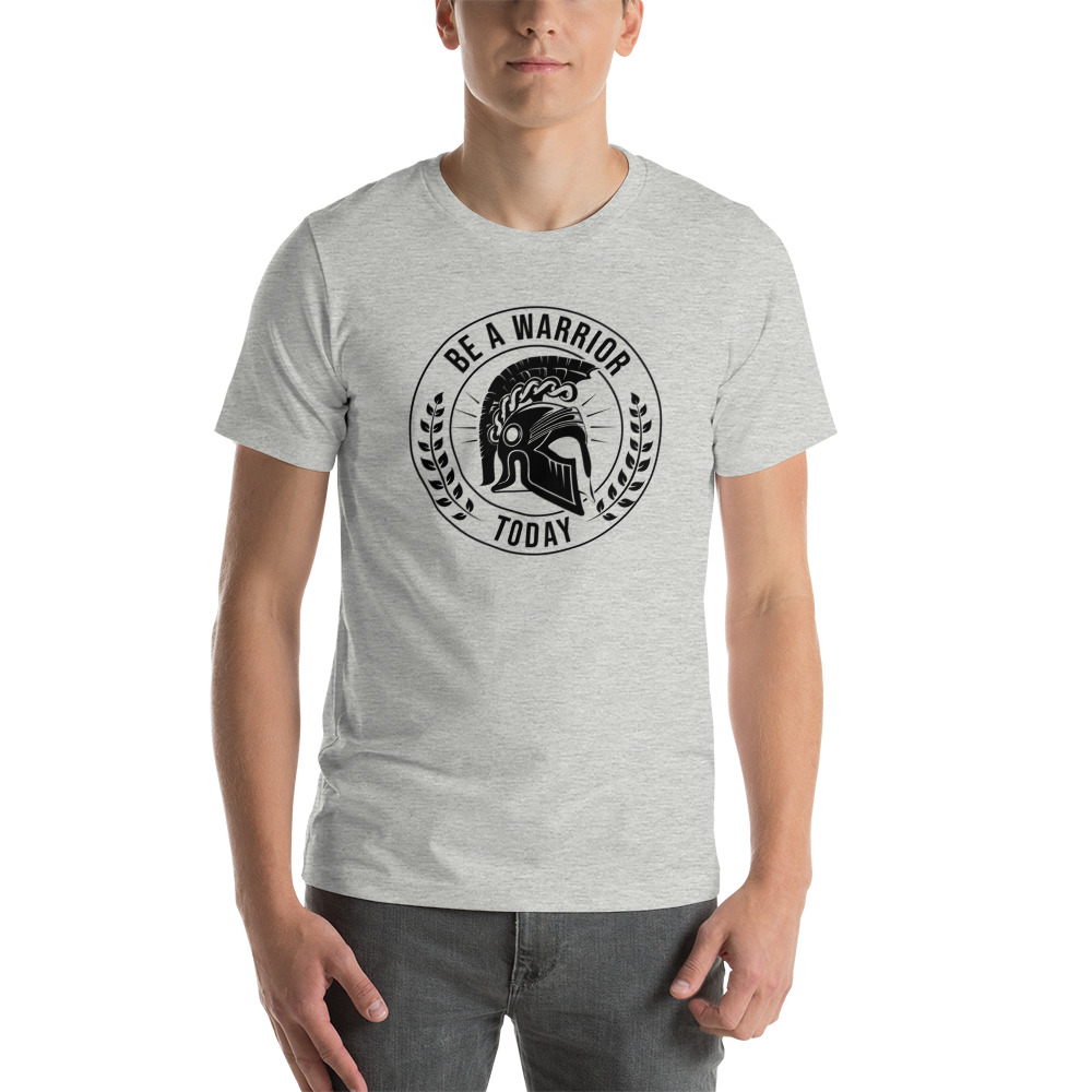 Be A Warrior Today by Jed Weaver T-Shirt, Black Logo