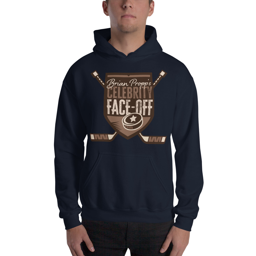 Brian Propp Celebrity Face-Off Unisex Hoodie, Light Logo 