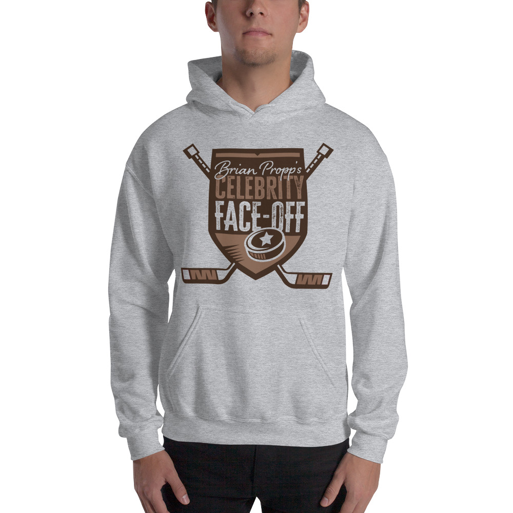 Brian Propp Celebrity Face-Off Unisex Hoodie, Dark Logo