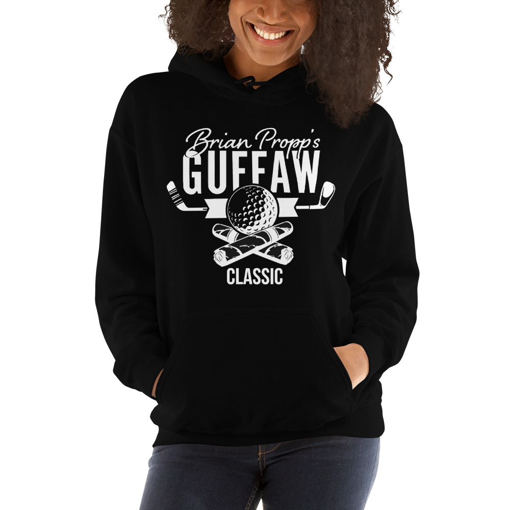 Brian Propp Guffaw Classic Unisex Hoodie, White Logo