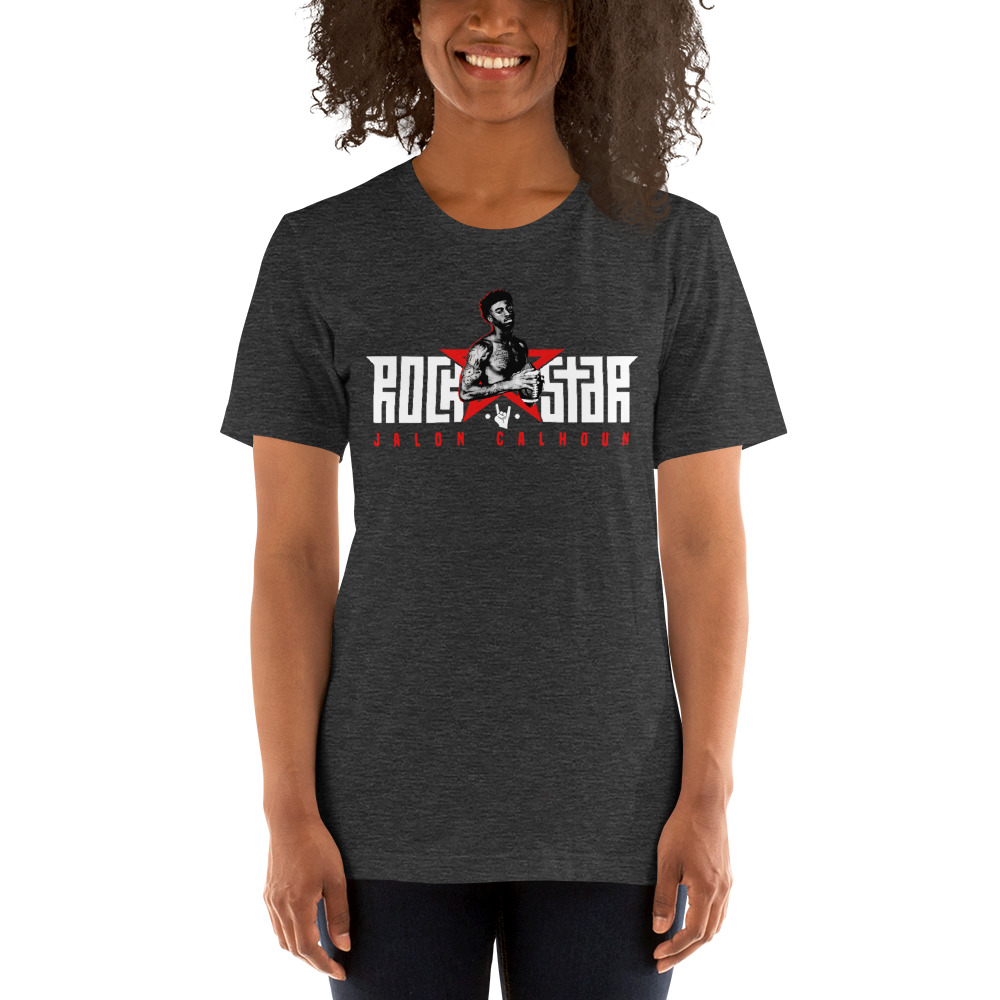 Rock Star Jalon Calhoun T-Shirt, White Logo