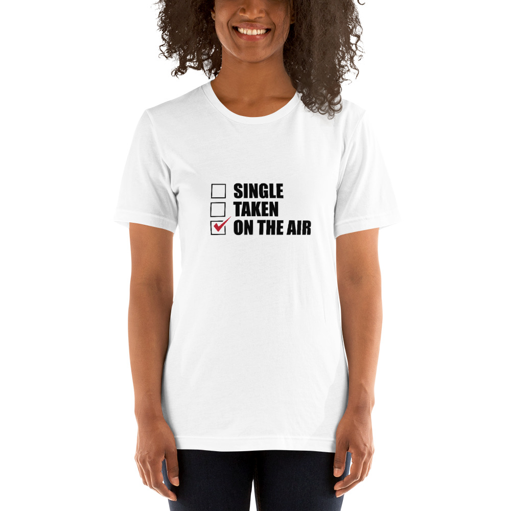 The Fight Card Podcast "On The Air" Shirt, Black Logo