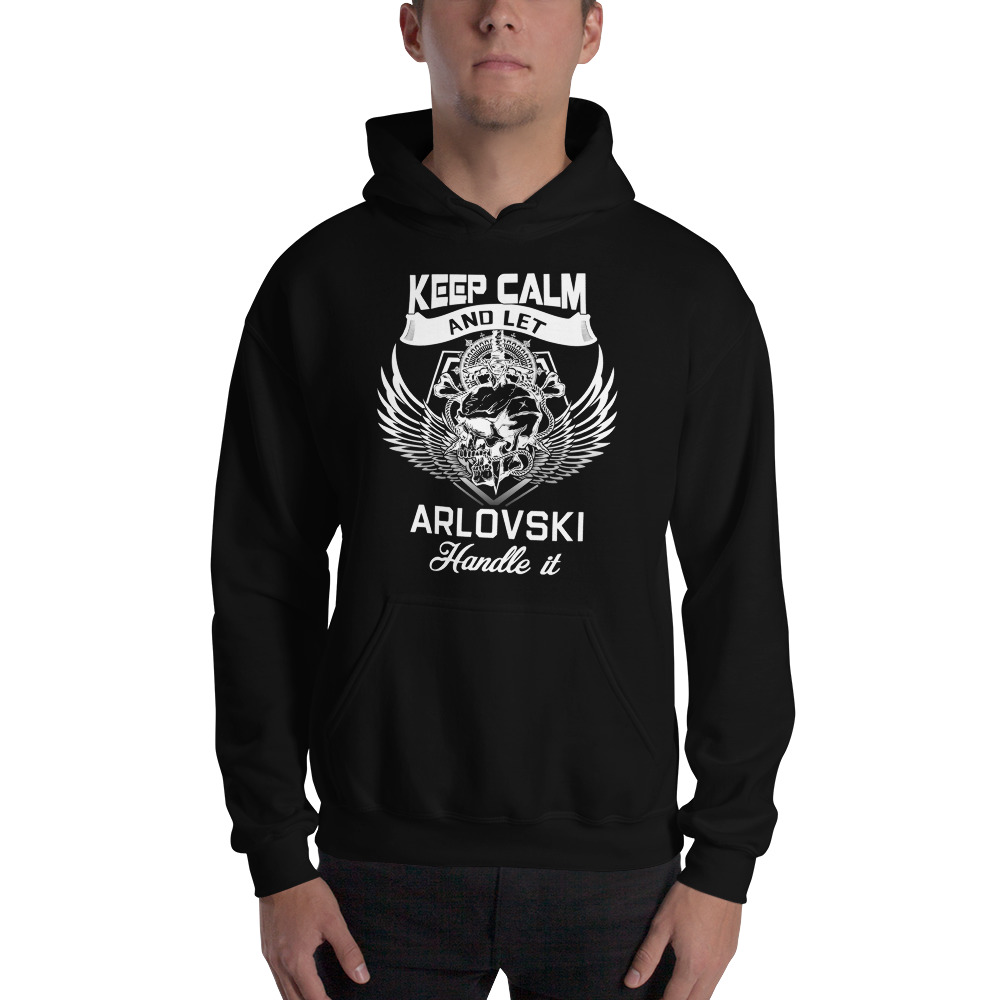 Keep Calm by Andrei Arlovski Hoodie, White Logo