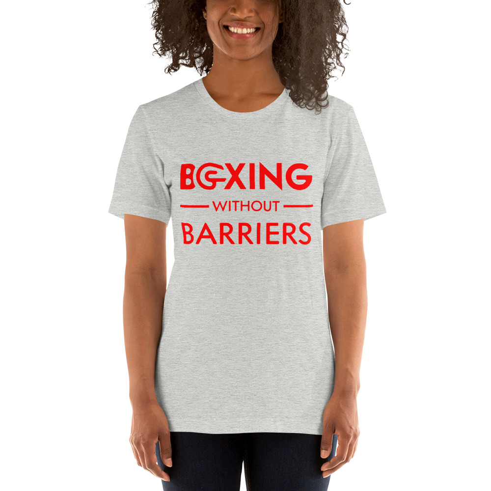 Boxing Without Barriers Shirt, Red Logo