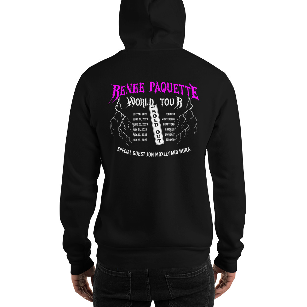 "World Tour" by Renee Paquette, Hoodie, Light Logo
