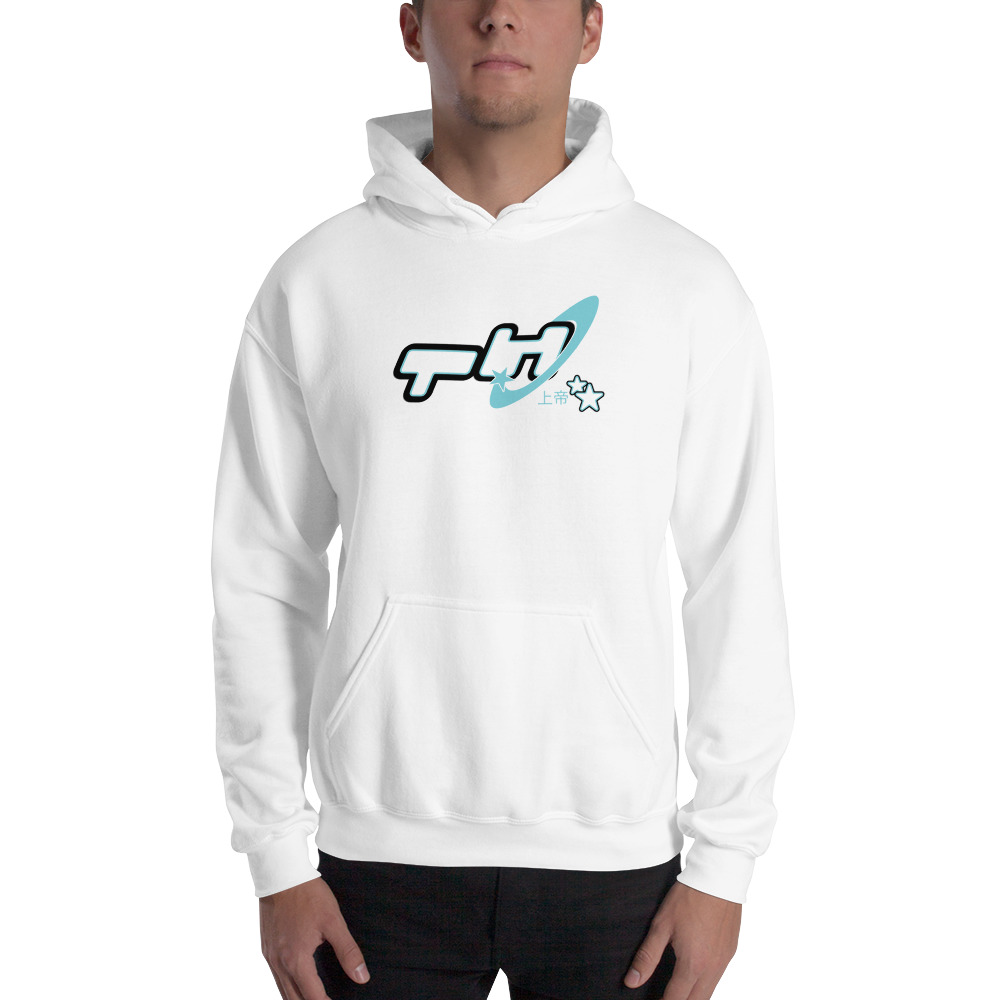 "TH" by Trevon Hogan Unisex Hoodie, Aqua Logo