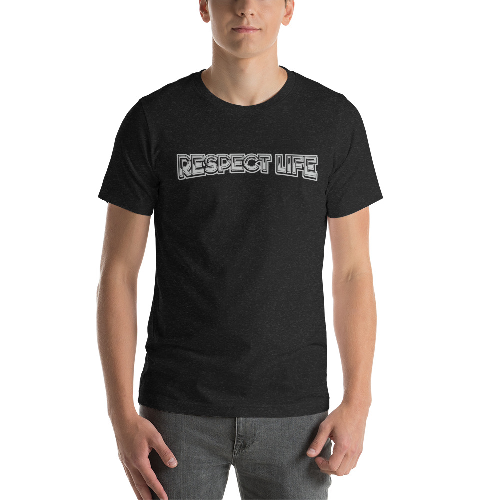  Respect Life by Clay Collard Unisex T-Shirt, Light Logo