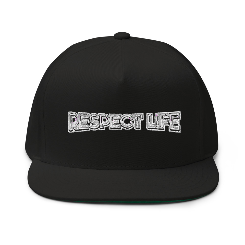 Respect Life by Clay Collard Hat, Light Logo