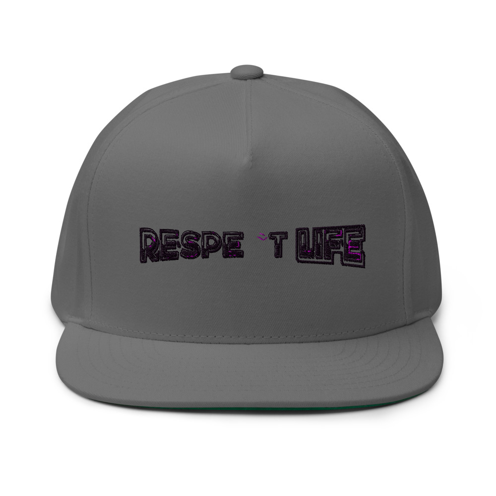 Respect Life by Clay Collard Hat, Dark Logo