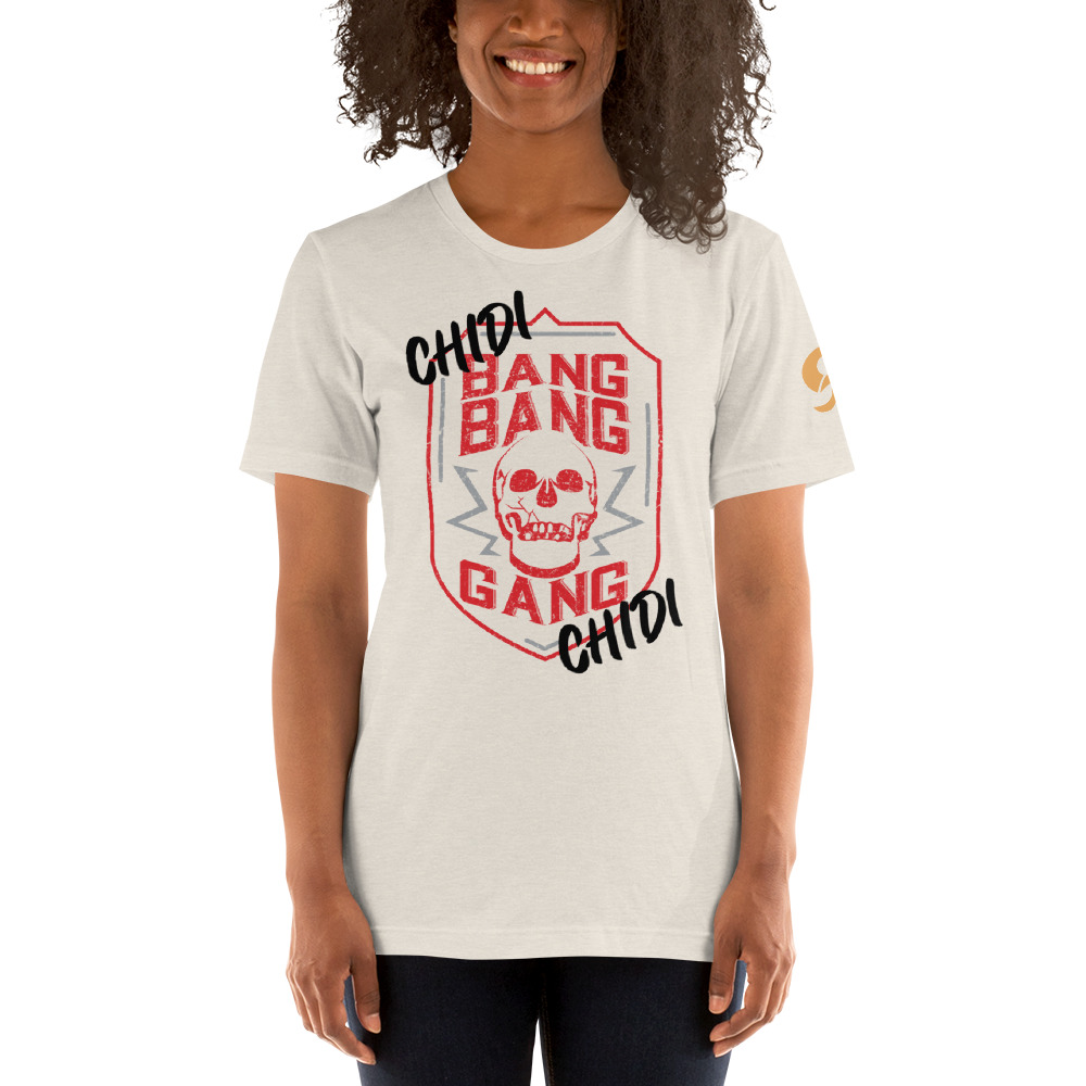 Chidi “Bang Bang” Ahanotu, Women's T-Shirt on MILLIONS Chidi “Bang Bang” Ahanotu, Women's T-Shirt