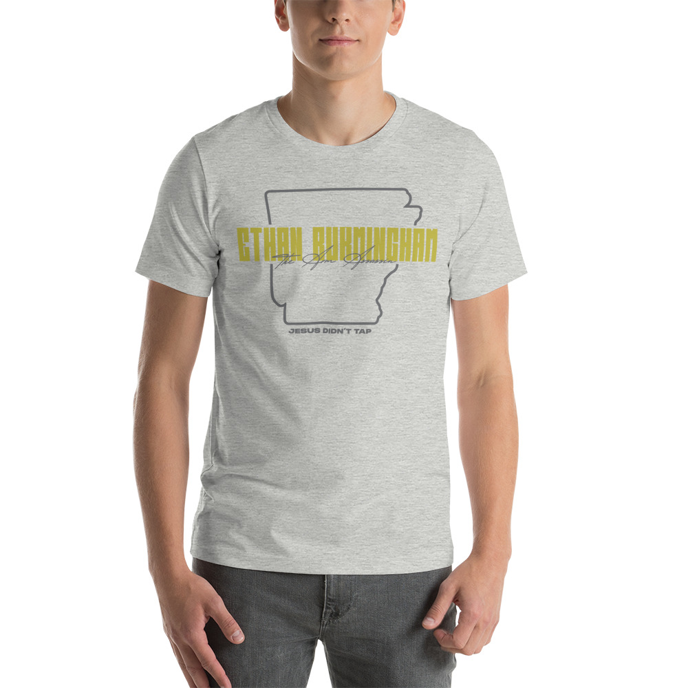 “The Arm Assassin” Sponsored by Ethan Burmingham T-Shirt, Dark Logo