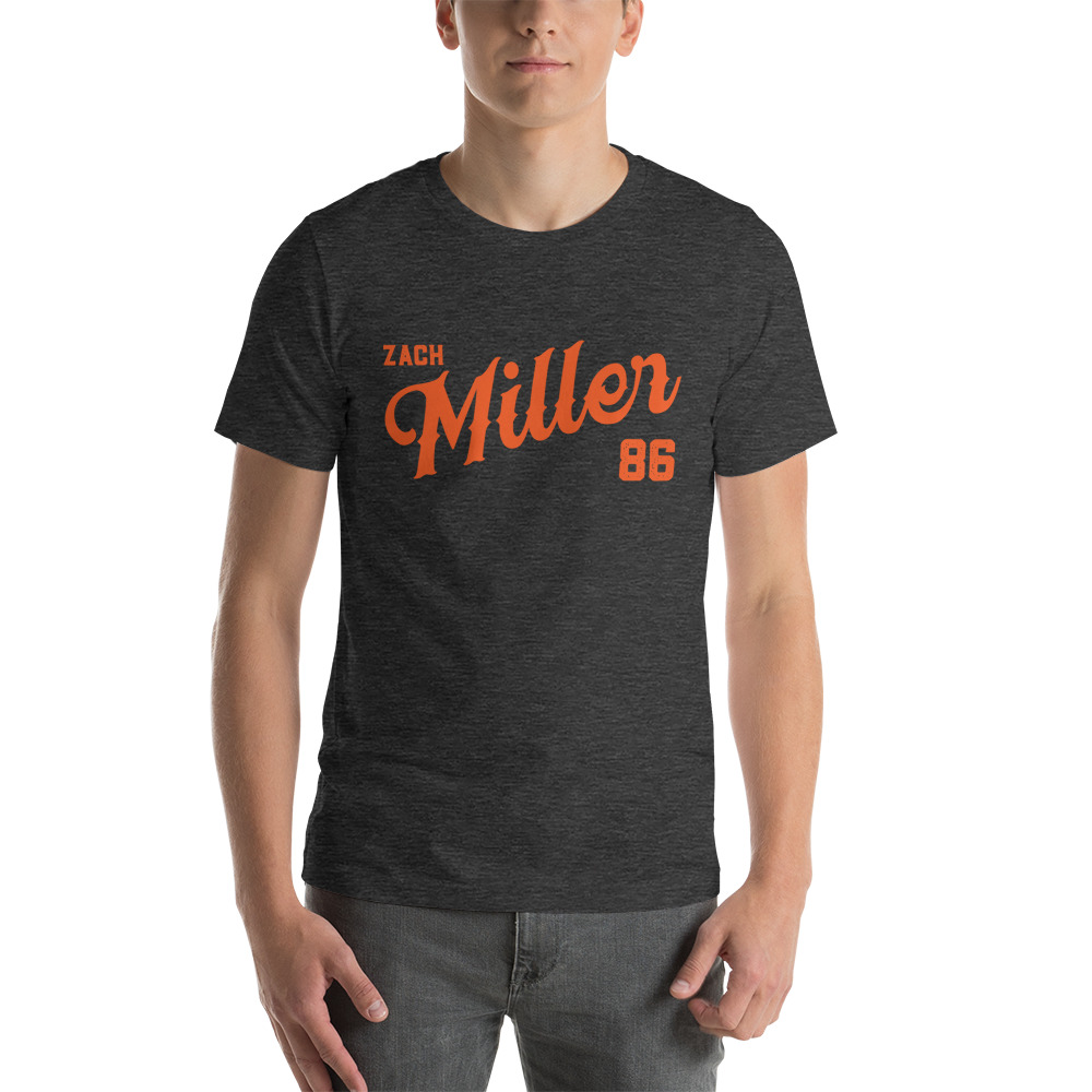 #86 Zach Miller x by MAWI, T-Shirt on MILLIONS #86 Zach Miller x by MAWI, T-Shirt