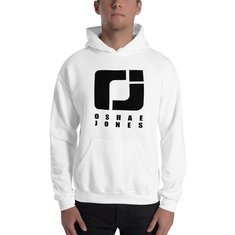 O'shae Jones Men's Hoodie, Black Logo
