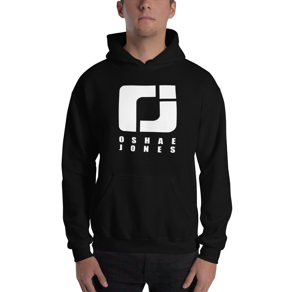 O'shae Jones Men's Hoodie, White Logo