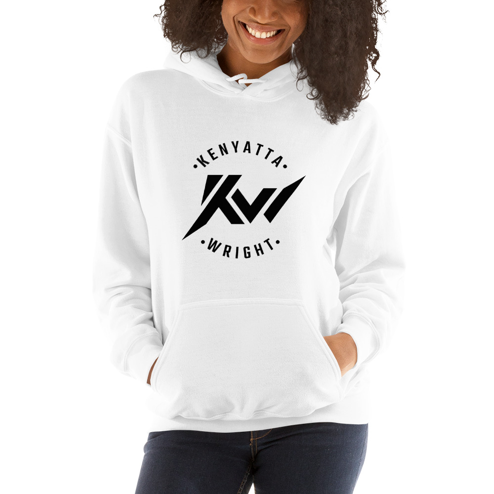 Kenyatta Wright "KW" Hoodie, Black Logo