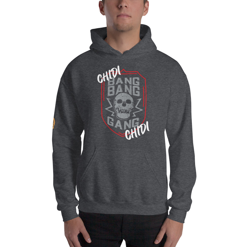 Chidi “Bang Bang” Ahanotu, Hoodie, Light Logo on MILLIONS Chidi “Bang Bang” Ahanotu, Hoodie, Light Logo