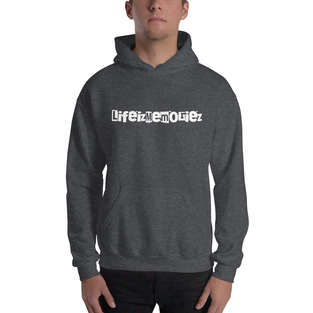Devon Jackson "LifeIzMemoriez" Hoodie, White Logo on MILLIONS Devon Jackson "LifeIzMemoriez" Hoodie, White Logo